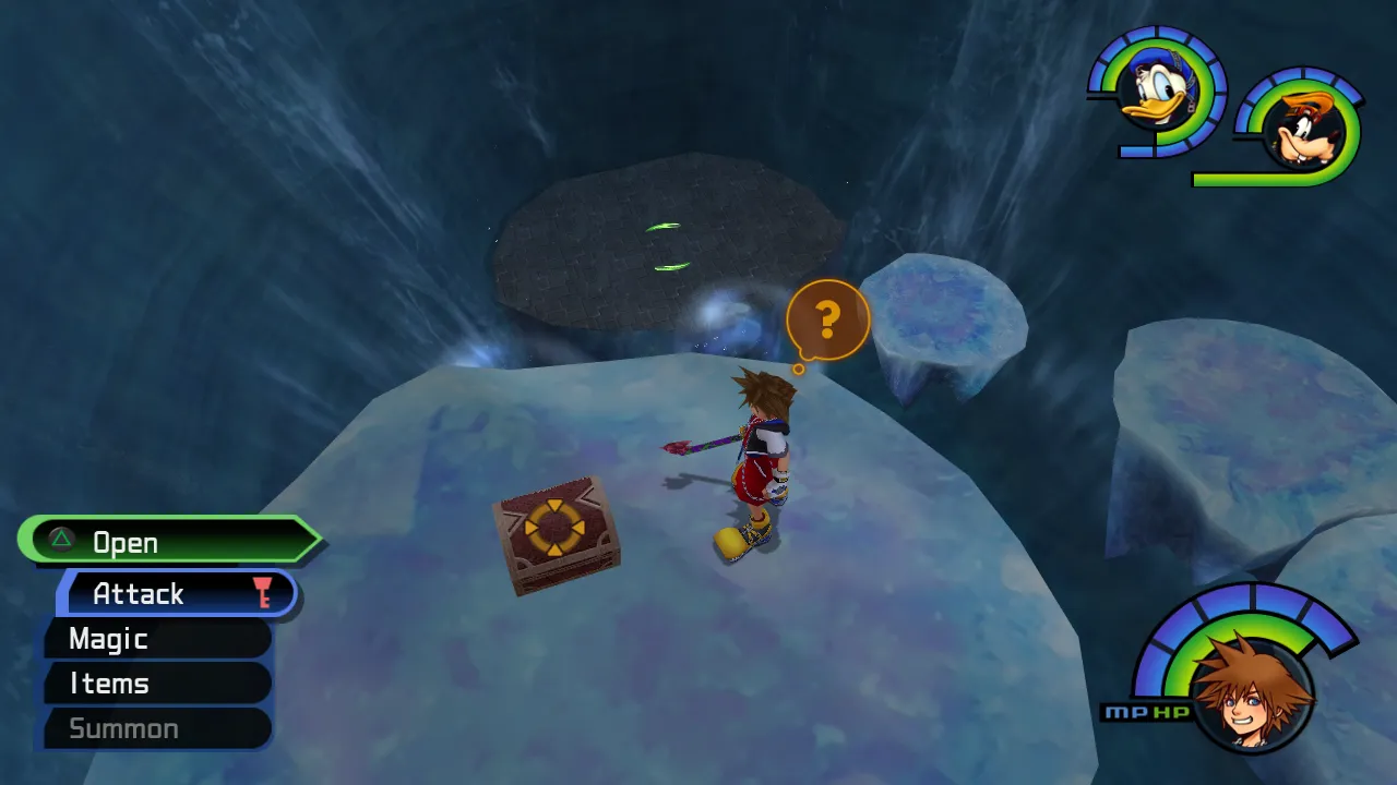 Hollow Bastion Rising Falls Floating Platform Near Save Chest